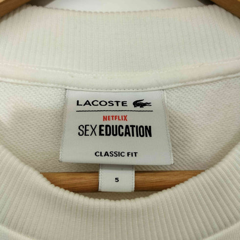 ラコステ LACOSTE アレンジワニロゴクルーネックスウェット メンズ  5